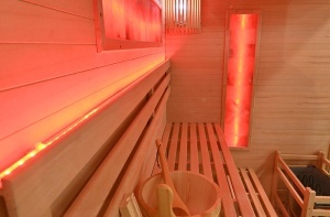 Sauna finlandeza cu temperatura inalta si soba Harvia 8kW pentru 4 persoane EP4S dreapta 180 x 160 cm - Img 9
