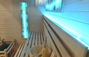 Sauna finlandeza cu temperatura inalta si soba Harvia 8kW pentru 4 persoane EP4S stanga 180 x 160 cm - Img 11