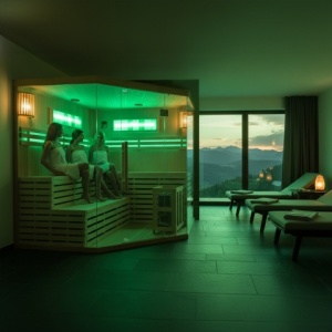 Sauna finlandeza la temperatura inalta cu aragaz KEMI6/Harvia 8KW pentru 5-6 persoane 200x200 cm - Img 13