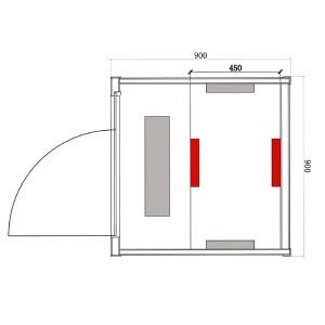 Sauna uscata cu infrarosu la temperatura joasa pentru 1-2 persoane Altai 90 x 90 cm - Img 21