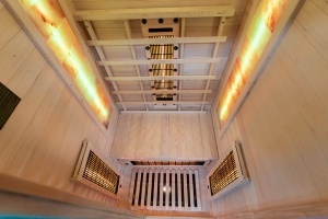 Sauna uscata cu infrarosu si cu piatra sarata pentru 1 persoana C1ST 90 x 90 cm - Img 10