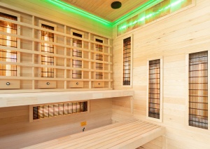 Sauna uscata cu infrarosu si terapie cromatica pentru 4 persoane EP4RS dreapta 180 x 160 cm - Img 13