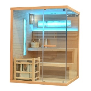Sauna uscata cu soba Harvia 6kW pentru 3 persoane si montaj stanga EP3S 150 x 140 x 200 cm - Img 7