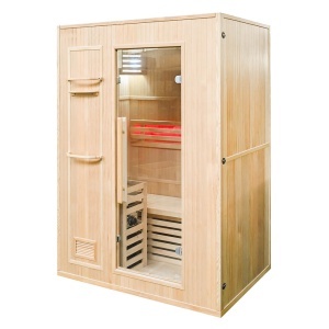 Sauna uscata finlandeza cu soba Harvia 2.3Kw MO-EN2, pereti izolati, 120 x 105 x 192 cm - Img 7