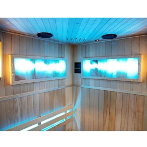 Sauna uscata finlandeza cu temperatura inalta si soba Harvia 3.5kW, Kemi 120 x 120 cm pentru 2 persoane - Img 14