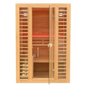 Saună uscată finlandeza MO-EL3S cu soba HARVIA 4,5 kW, 150 x 120 x 190 cm pentru 3 persoane - Img 3