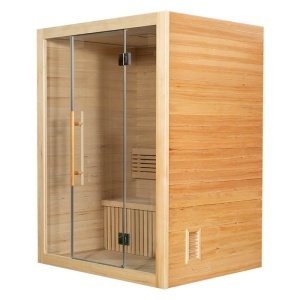 Saună uscată MO-SS1512H cu soba HARVIA 4,5 kW 150 x 120 x 200 cm pentru 2 persoane - Img 10