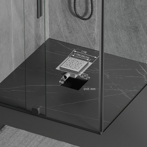Scurgere cabina de dus tip sifon patrat Wave DL06 din inox 15 x 15 cm - Img 15