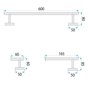 Set accesorii pentru baie 4 piese Ari Titan - Img 5