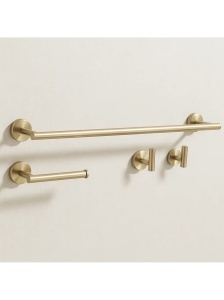 Set accesorii pentru baie Ari Brush Gold 4 piese