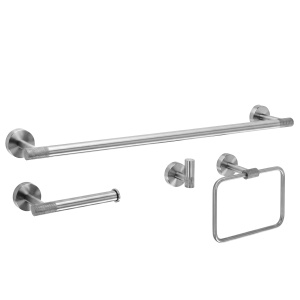 Set accesorii pentru baie GRID Brush Nickel 4 piese