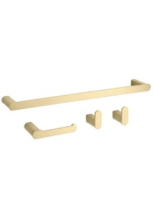 Set accesorii pentru baie Mati Brush Gold 4 piese - Img 2