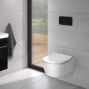 Set baie Villeroy & Boch: Vas WC suspendat Soul cu capac soft close + Bideu suspendat Avento, alb - Img 3