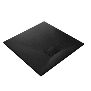 Set cabina de dus 80 x 80 cm cu cadita de dus neagra si baterie cu para tip ploaie MO-8000 - Img 7