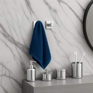 Set de accesorii pentru baie 6 in 1 DYLAN Crom - Img 10