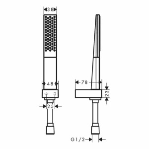 Set de dus cu porter Hansgrohe Rainfinity 130 alb mat 1 functie - Img 3