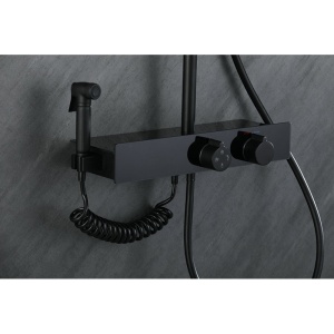 Set de dus F10B Model Modern cu Efect De Ploaie si Afisaj LCD, Culoare Negru - Img 7