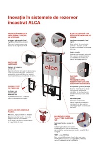 Set ramă de montaj cu rezervor și clapetă de acționare negru mat, Alcadrain și vas WC suspendat Fluminia Ricci Tornado - Img 2