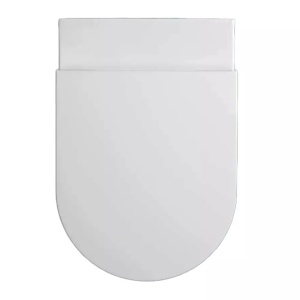 Set rezervor Geberit Delta cu vas WC suspendat Hatria Futura Pure Vortex si capac softclose alb , Clapeta La Alegere - Img 16