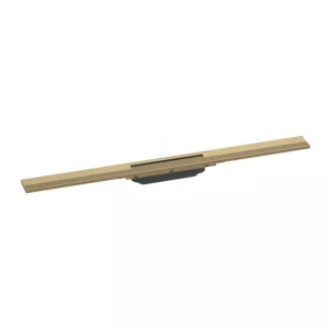 Set rigola pentru dus plus capac Hansgrohe RainDrain Flex ajustabil 80 cm bronz periat - Img 5