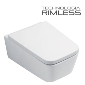 Set Vas WC PRO GEBERIT, Montaj Suspendat, Ceramica Sanitara, Vas WC CUBIC RIMLESS + Capac Soft-Close STANDARD Inclus + Cadru + Clapeta - Img 8