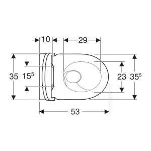 Set vas WC suspendat cu capac soft-close Geberit Acanto TruboFlush - Img 5