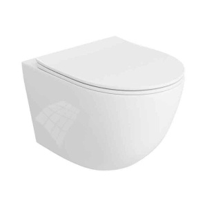 Set vas WC suspendat cu capac soft close si quick release Spectrum Sierra 3.0 Tornado Flush alb mat