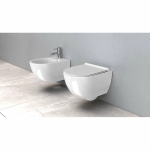 Set vas wc suspendat Rea Carter rimless capac slim softclose - Img 3