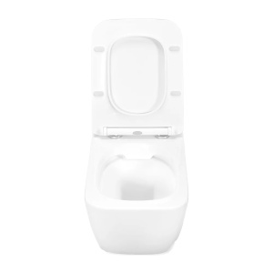 Set vas WC suspendat Rea Martin rimless cu capac softclose alb - Img 3