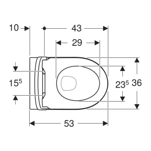 Set vas WC suspendat rimfree cu capac softclose Geberit iCon alb mat - Img 7