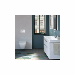 Set vas wc suspendat si capac slim soft close Geberit Smyle Square - Img 2