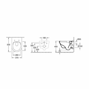 Set vas WC suspendat Villeroy & Boch Architectura DirectFlush cu capac softclose alb - Img 2