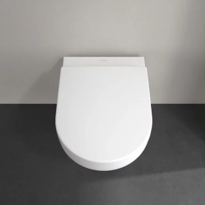 Set vas WC suspendat Villeroy & Boch Architectura TwistFlush rimless cu capac softclose alb - Img 4
