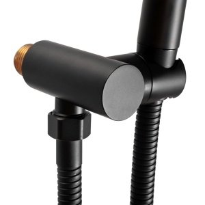 Sistem Complet De Dus REA MILER BLACK MATT BOX, Montaj In Perete, Para Rotunda Tip Ploaie 30x30 Cm, 2 Functii , Finisaj Negru Mat - Img 6