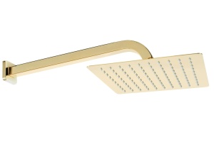 Sistem Complet De Dus REA ORIX GOLD BOX, Montaj In Perete, Para Patrata Tip Ploaie 25x25 Cm, 2 Functii De Curgere A Apei, Finisaj Auriu - Img 3