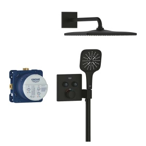 Sistem de dus negru mat Grohe SmartControl SmartActive 310 Cube