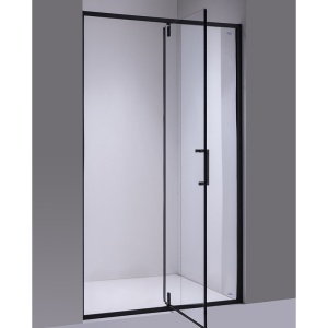 Usa de dus batanta pentru nisa SH08C negru mat 100 x 200 cm sticla 6 mm - Img 8