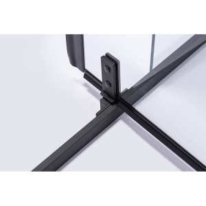 Usa de dus batanta pentru nisa SH08C negru mat 100 x 200 cm sticla 6 mm - Img 18