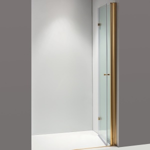 Usa de dus batanta SH01B auriu 90 x 195 cm sticla 6 mm - Img 4