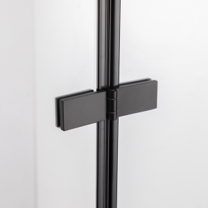 Usa de dus pliabila SH01A negru mat 80 x 195 cm sticla 6 mm - Img 21