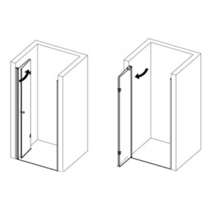 Usa de dus plianta Veldman Sevia auriu 103 - 106 x 195 cm sticla 6 mm - Img 12