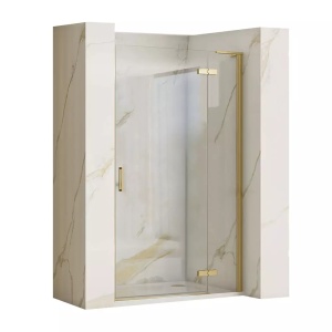 Usa de nisa batanta Rea Hugo 80 cm sticla 6 mm auriu periat + Profil