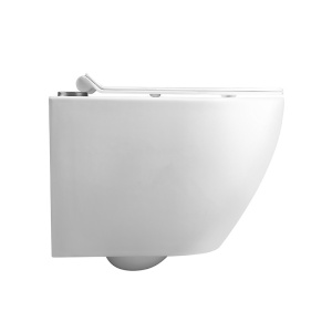 Vas de toaleta suspendat Mizu White 01, rimless cu capac din duroplast cu softclose - Img 6