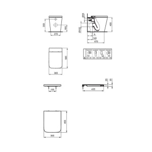 Vas WC pe pardoseala Ideal Standard Atelier Blend Cube BTW alb lucios - Img 13
