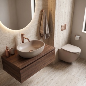 Vas WC suspendabil REA Focus Tornado Taupe - Img 4