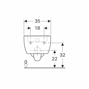 Vas WC suspendat fara capac cu spalare verticala Geberit iCon alb - Img 4