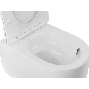Vas WC suspendat Lake Tornado White, rimless cu capac softclose - Img 9