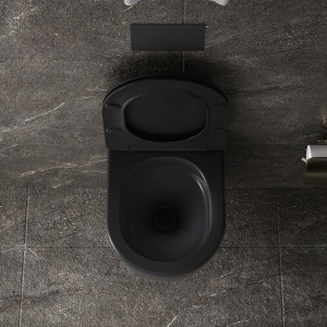 Vas WC suspendat Nero Black cu sistem tornado, rimless si capac cu softclose - Img 5