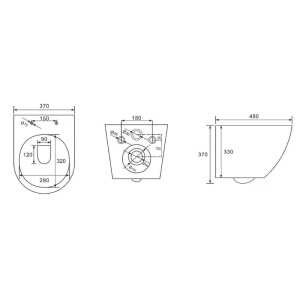 Vas WC suspendat RIMLESS Rune Ivaldi + Capac slim softlose - Img 3