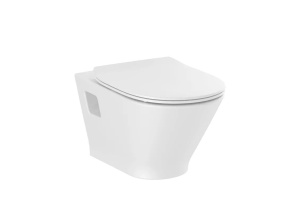 Vas WC suspendat Roca The Gap Rimless alb lucios 54 x 35.5 cm